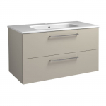Apatinė spintelė Kame Joy 12113713 su stalčiais, praustuvu, rankenomis, taupe 101 cm