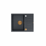 Plautuvė Quadron MORGAN 116, HB8210U8-C1_P2O, juodas deimantas