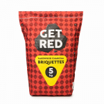 Kietmedžio anglies briketai GET RED 5KG