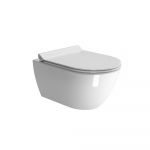 Pakabinamas klozetas su lėtai nusileidžiančiu dangčiu GSI Pura Swirlflush&reg; 881511-MS86CSN11-FISR2