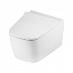 Unitazas su bidė funkcija su &scaron;alto vandens jungtimi (9700207) + unitazo dangtis "slim" (9700603) TECEneo/one 9700214