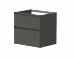 Spintelė po praustuvu Kame LOFT, BU/6-3DR/D27-LFT, 60 cm, Grafitas