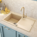 Plautuvės ir mai&scaron;ytuvo komplektas Deante Evora ZQJ 7113+BEN 762M