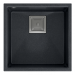 Plautuvė Quadron DAVID 40 HQD4242U8-BS, 420x420x225 juoda/plieno