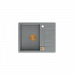 Plautuvė Quadron MORGAN 116, HB8210U5-C1_P2O, sidabrinis akmuo