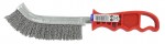 Steel wire brush with plastic handle, &Oslash;0.3mm