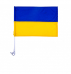Ukrainos automobilinė vėliavėlė 30x50cm, su koteliu