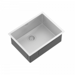 Nerūdijančio plieno plautuvė Helika Turtl NOVA100L (nano), poliruotas plienas