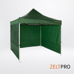 Prekybinės palapinės stogas ir sienos (4 vnt.) komplektas 3x3 Žalia Zeltpro PROFRAME