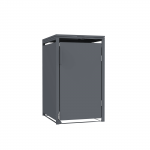 Metalinė konteinerio stoginė, vienguba, su pedalu, antracito