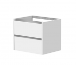 Spintelė po praustuvu Kame City, BU/6-3DR/D02P1, aliuminio profiliai, 60 cm, Matinė balta