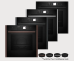 Įmontuojama orkaitė su garų funkcija Neff N 90, Flex Design, B69VY7MY0, 71 l