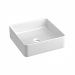 Keraminis praustuvas montuojamas ant stalvir&scaron;io Kame TONDO QUADRO WB363611MW