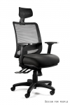 Biuro kėdė Unique SAGA PLUS, 1219-B-SM01, juoda