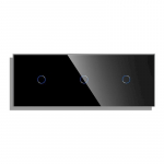 Trivietis vienpolis sensorinis jungiklio dangtelis Feelspot, juodas