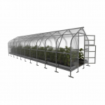 &Scaron;iltnamis KLASIKA Drop 2,5 x 10 m (25 m2), 6mm kanalinis polikarbonatas