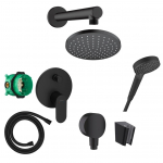 Potinkinė du&scaron;o sistema Hansgrohe Vernis Blend 88002150, juoda matinė