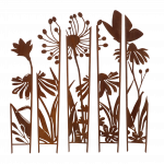 Dekoratyvinė augalų atraminė sienelė S, 5 vnt, 87 x 1,5 x 117 cm