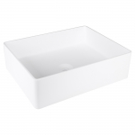 Kvadratinis praustuvas 48.5 x 38 x 14 cm, baltas