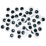 Vibruotos akys 18 mm juodos/baltos
