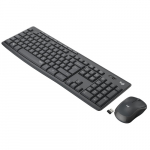 Klaviatūra belaidė Logitech MK295 Silent Wireless Combo, juoda