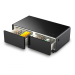 Poilsio staliukas su au&scaron;inimo skyriais, garso juosta ir įkrovimo galimybe Caso 792, Sound@Cool Back