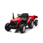 Vaiki&scaron;kas elektrinis traktorius su priekaba HATIS, raudonas