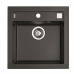 Granitinė plautuvė Alveus Formic 20 (juoda metalic)
