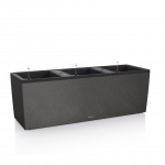 Vazonas su savaiminio drėkinimo sistema LECHUZA Trio Stone, graphite black 15046
