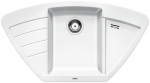 Virtuvinė kampinė plautuvė Blanco ZIA 9 E 514758, balta