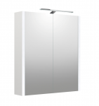 Veidrodinė spintelė su ap&scaron;vietimu Raguvos Baldai Urban 2002312 LED, IP44, balta matinė, 60 cm