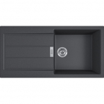 Plautuvė FRANKE Sirius 2.0 S2D 611-100, 143.0590.212, juoda