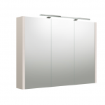 Veidrodinė spintelė su ap&scaron;vietimu LED, IP44 Kame Urban 2002707, pilkas ka&scaron;myras, 100 cm