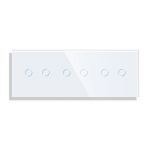 Trivietis dvipolis sensorinis jungiklio dangtelis Feelspot, baltas