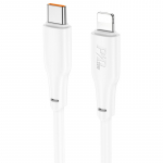 USB kabelis Hoco X93 PD20W USB-C to Lightning 1.0m baltas