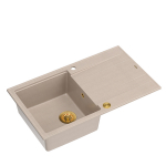 Įmontuojama plautuvė Quadron EVAN 111, HCQE8650U2_PVDG1_P2O, pearl beige