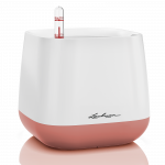 Vazonas su savaiminio drėkinimo sistema LECHUZA Yula white/pearl rose, 13892