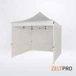 Prekybinės palapinės stogas ir sienos (4 vnt.) komplektas 3x3 Balta Zeltpro PROFRAME