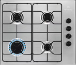 Įmontuojama dujinė kaitlentė Electrolux 300, EGS64041X, 60 cm