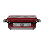 Stalo grilis Kamado BONO Hibachi EVO, stačiakampis, Royal Red, EVO12ROUNB