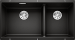 Granito plautuvė montuojama po stalvir&scaron;iu BLANCO SUBLINE 480/320-U 525993, juoda
