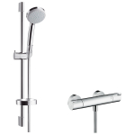 Du&scaron;o komplektas su termostatiniu du&scaron;o mai&scaron;ytuvu Hansgrohe Croma 100 27772000 + Ecostat 1001 CL, 13211000