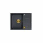 Plautuvė Quadron MORGAN 116, HB8210U8-G1_P2O, juodas deimantas