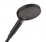 Rankinis du&scaron;as Hansgrohe Raindance Select S 120 3jet PowderRain, 26014670, juodas matinis