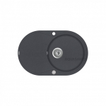 Plautuvė AQUASANITA CLARUS SR101AW 222 Graphite, ekscentrinis ventilis