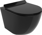 Pakabinamas klozetas Mexen Lena Rimless 30224070, juodas