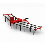 Akėčios Vari 138 cm, trys eilės dyglių