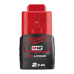 Akumuliatorius MILWAUKEE M12 B2, 2,0 Ah, 4932430064