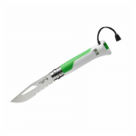 Opinel Outdoor Nr.8 nerūdijančio plieno a&scaron;menimis &ndash; Žalia