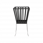 Keturkampė plieninė laužavietė, 32,8 x 31,2 x 57,4 cm